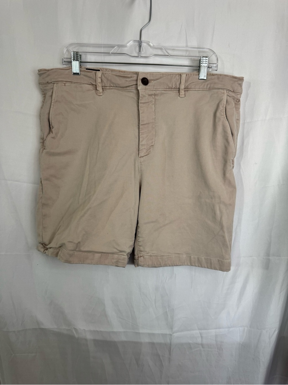 Faherty Light Pink Flat-Front Chino Shorts Size 36